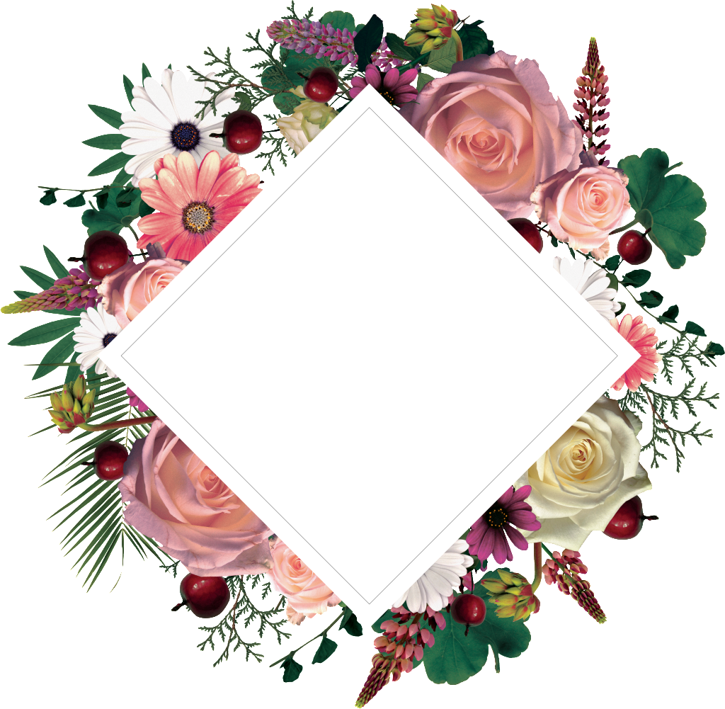 Hand Painted Colored Diamond Border Png Transparent - Portable Network Graphics (1024x1001), Png Download