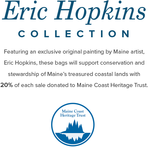 Limited Edition Eric Hopkins Watercolor Tote Limited - Maine Coast Heritage Trust (600x600), Png Download
