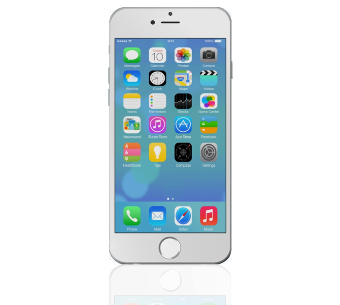 Apple Iphone Png Clipart - Iphone Clipart Transparent (690x629), Png Download