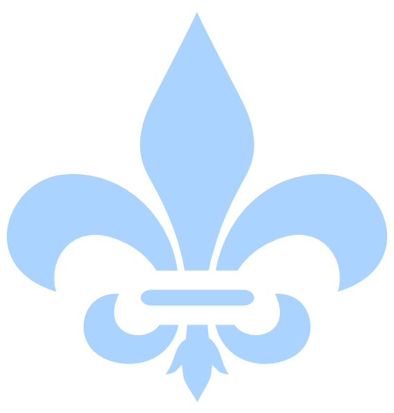 How To Set Use Baby Blue Fleur De Lis Svg Vector (570x598), Png Download