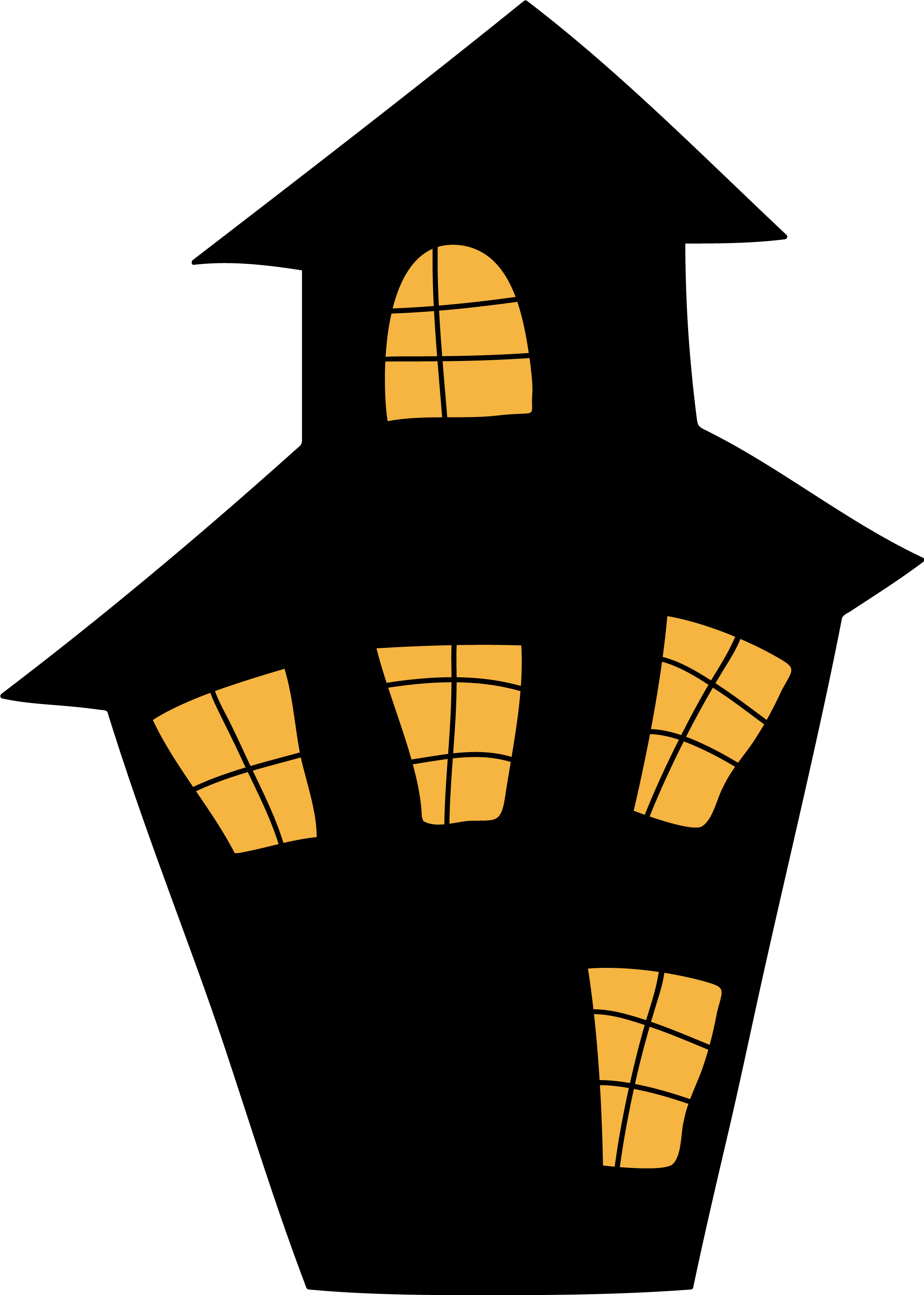 Haunted House Png Clipart - House Clipart Png (2430x3373), Png Download