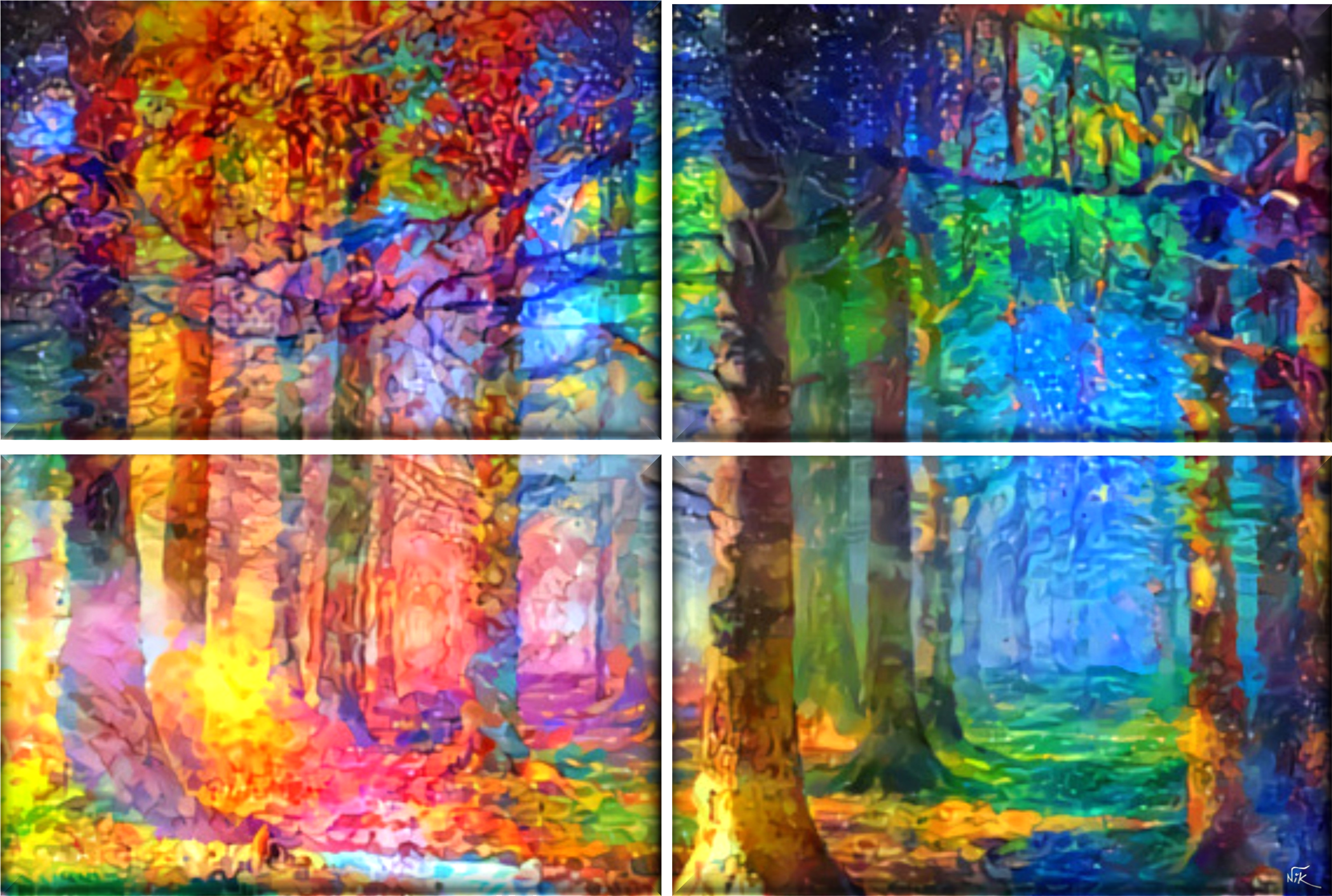 Giant Painting 4 Canvas Panels 94″ X 64″ “sun Rays - Modern Art (3508x2480), Png Download