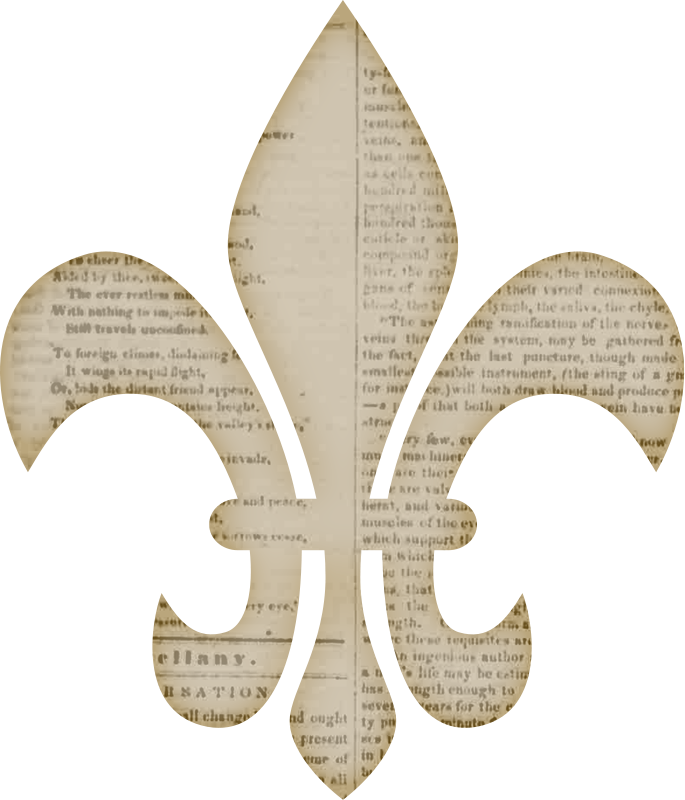Free Fleur De Lis Clipart Call Me Victorian - Fleur De Lis Transparent Background (685x800), Png Download