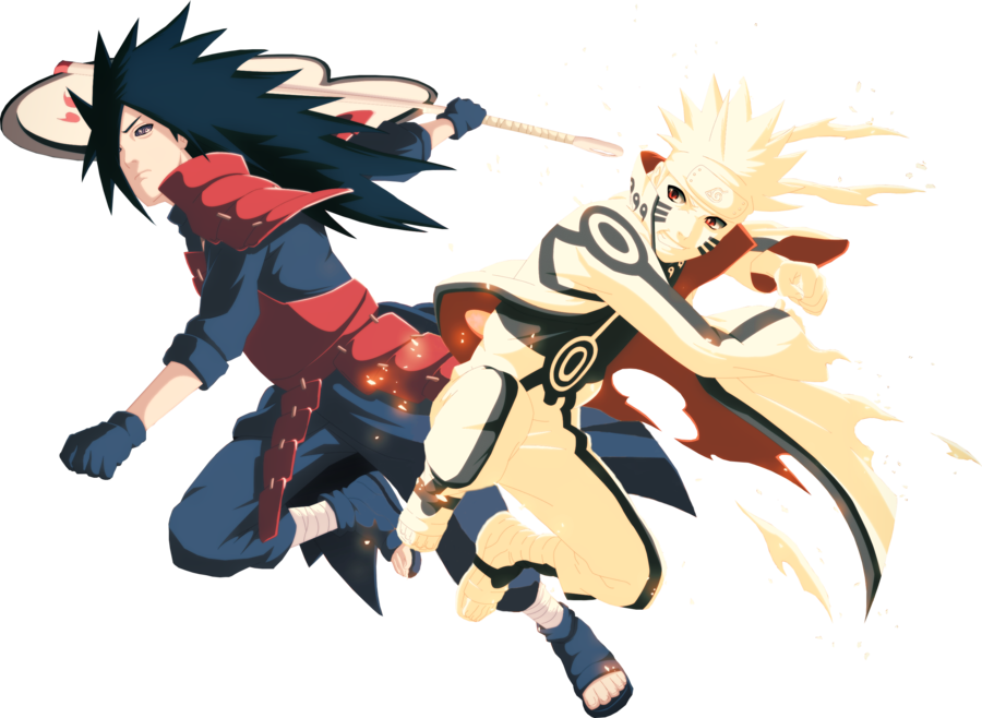 Naruto Shippuden Transparent Image - Naruto Vs Madara Png (900x658), Png Download