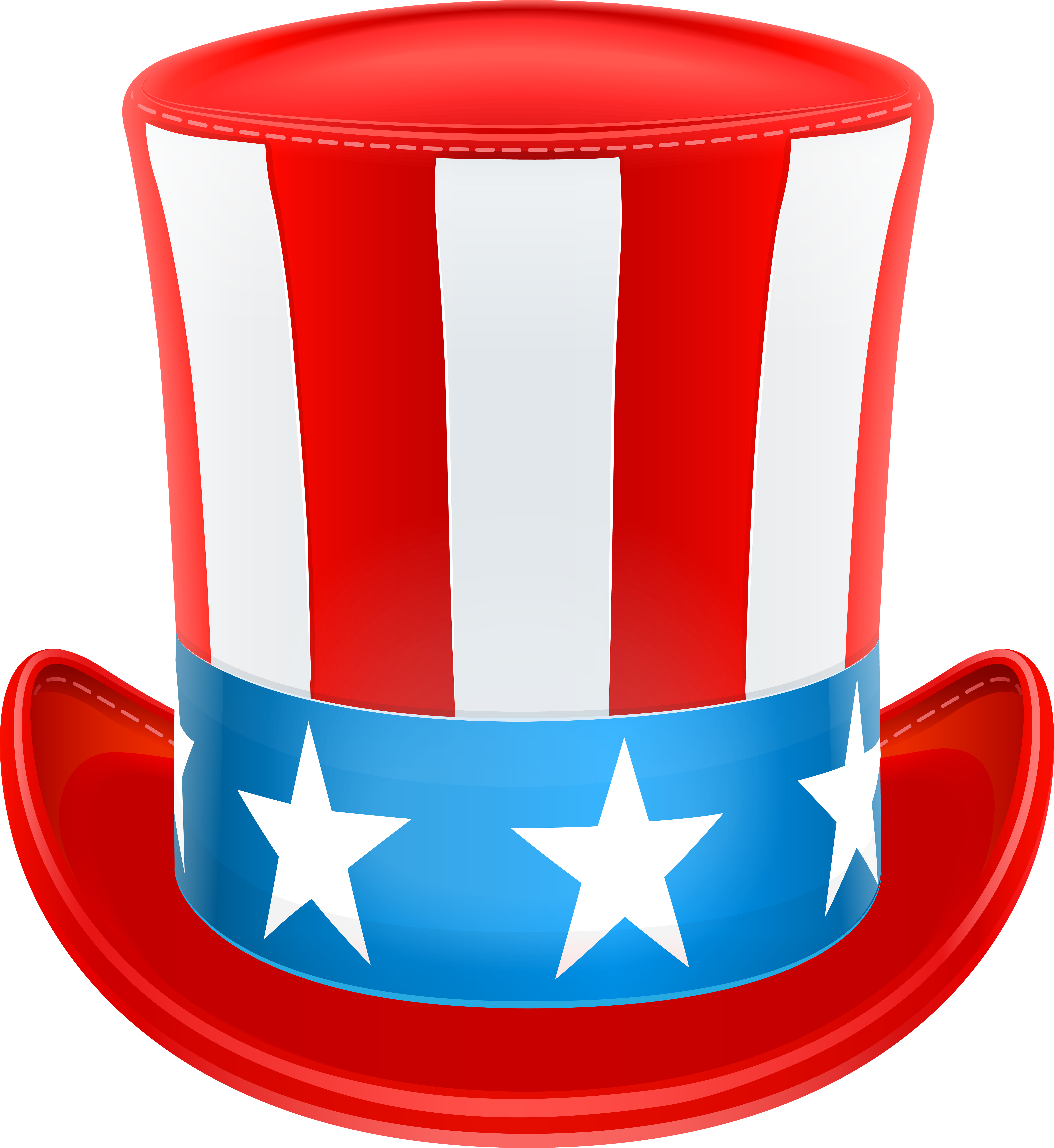 Clip Art - Uncle Sam Hat Clipart (551x600), Png Download