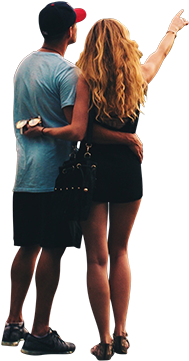 People Standing Png (308x480), Png Download
