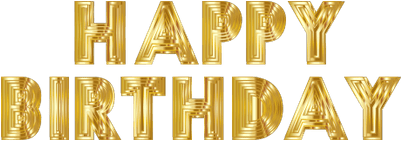 Happy Birthday Gold - Happy Birthday Gold Png (400x400), Png Download