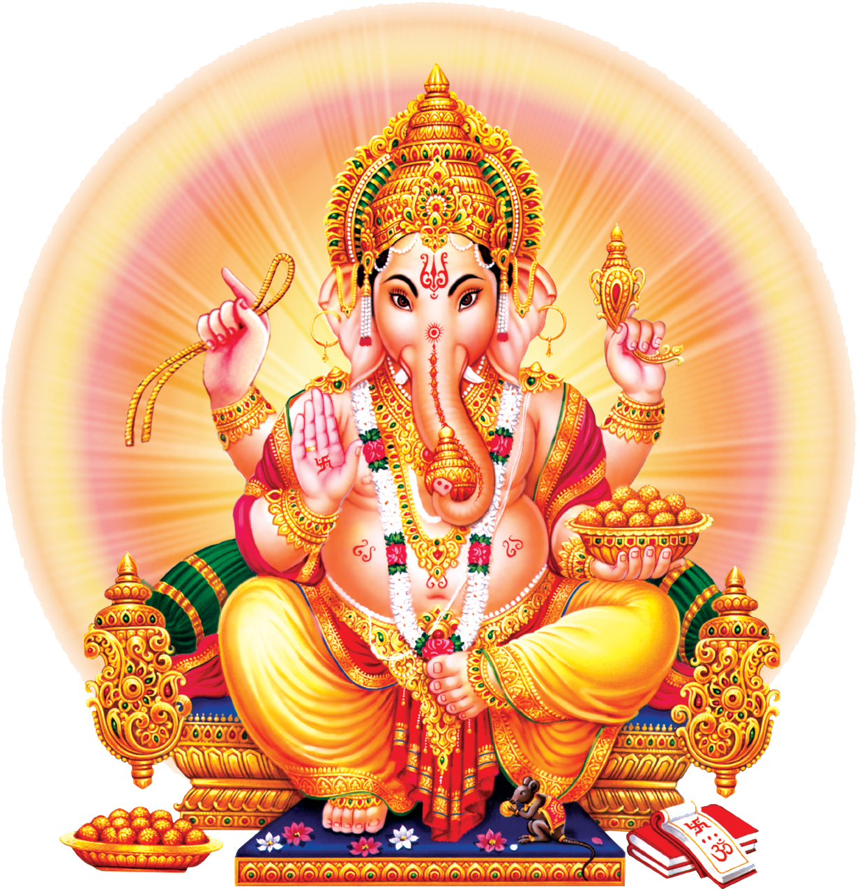 God Png Picture - Cafepress Ganesh Tile Coaster (1596x1572), Png Download