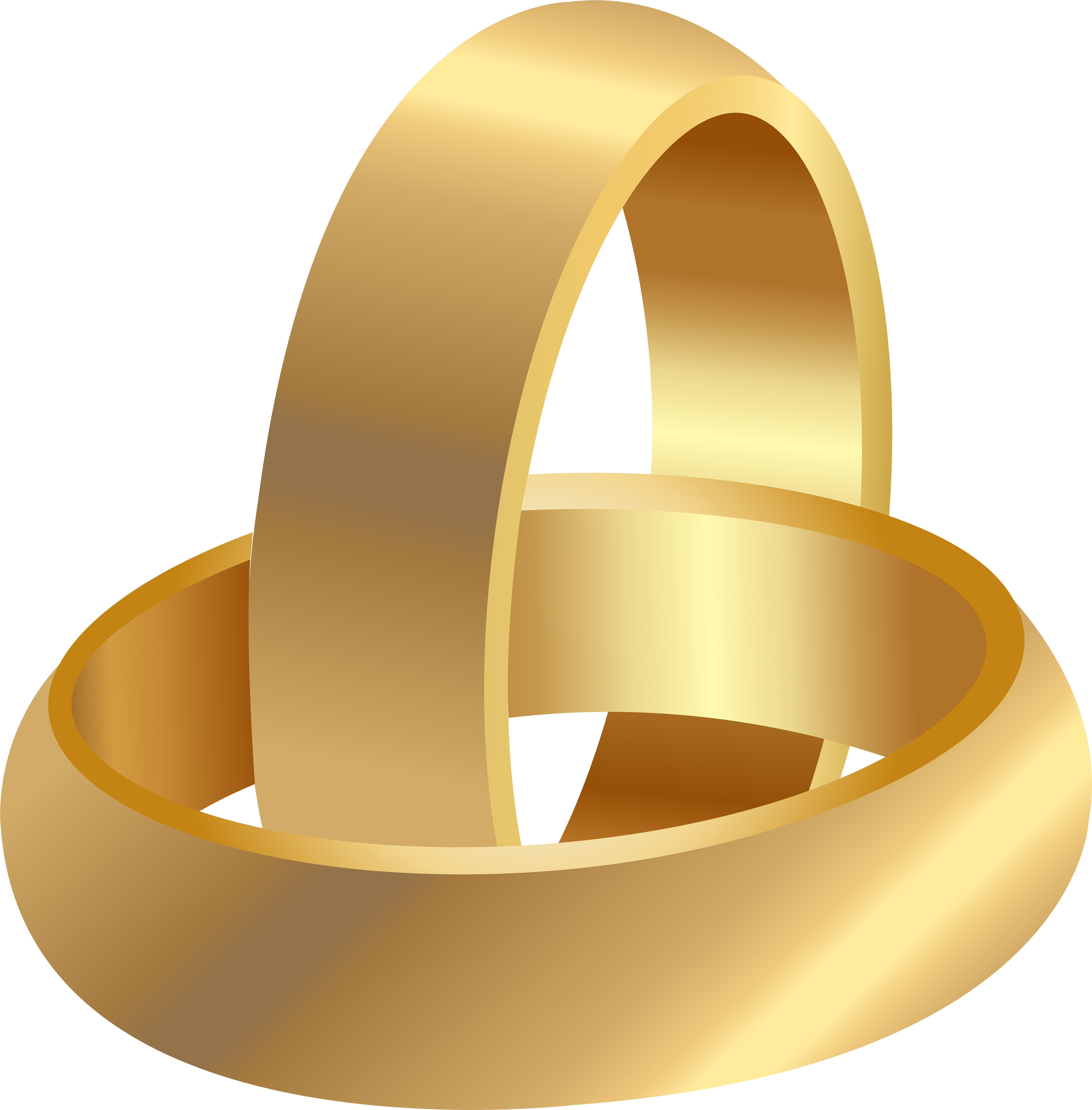 Free Png Golden Wedding Rings Png Images Transparent - Clipart Transparent Background Wedding Rings (480x488), Png Download