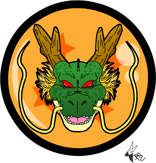 Shenlong Head Logo / Dragon Ball Z By Kaji-zu Logo - Dragon Ball Logo Png (732x732), Png Download