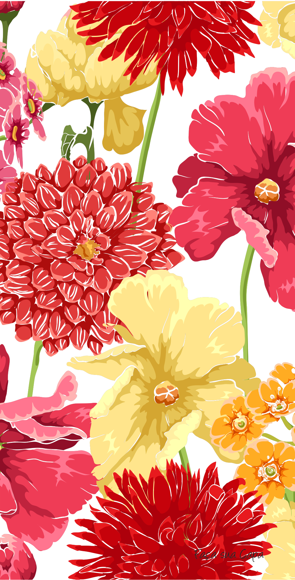 Pin By Yolandamelia On Halo - Yellow And Pink Floral Journal (1004x1974), Png Download