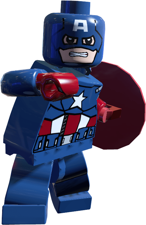 Captain America - Lego Marvel Super Heroes 2 Png (591x857), Png Download