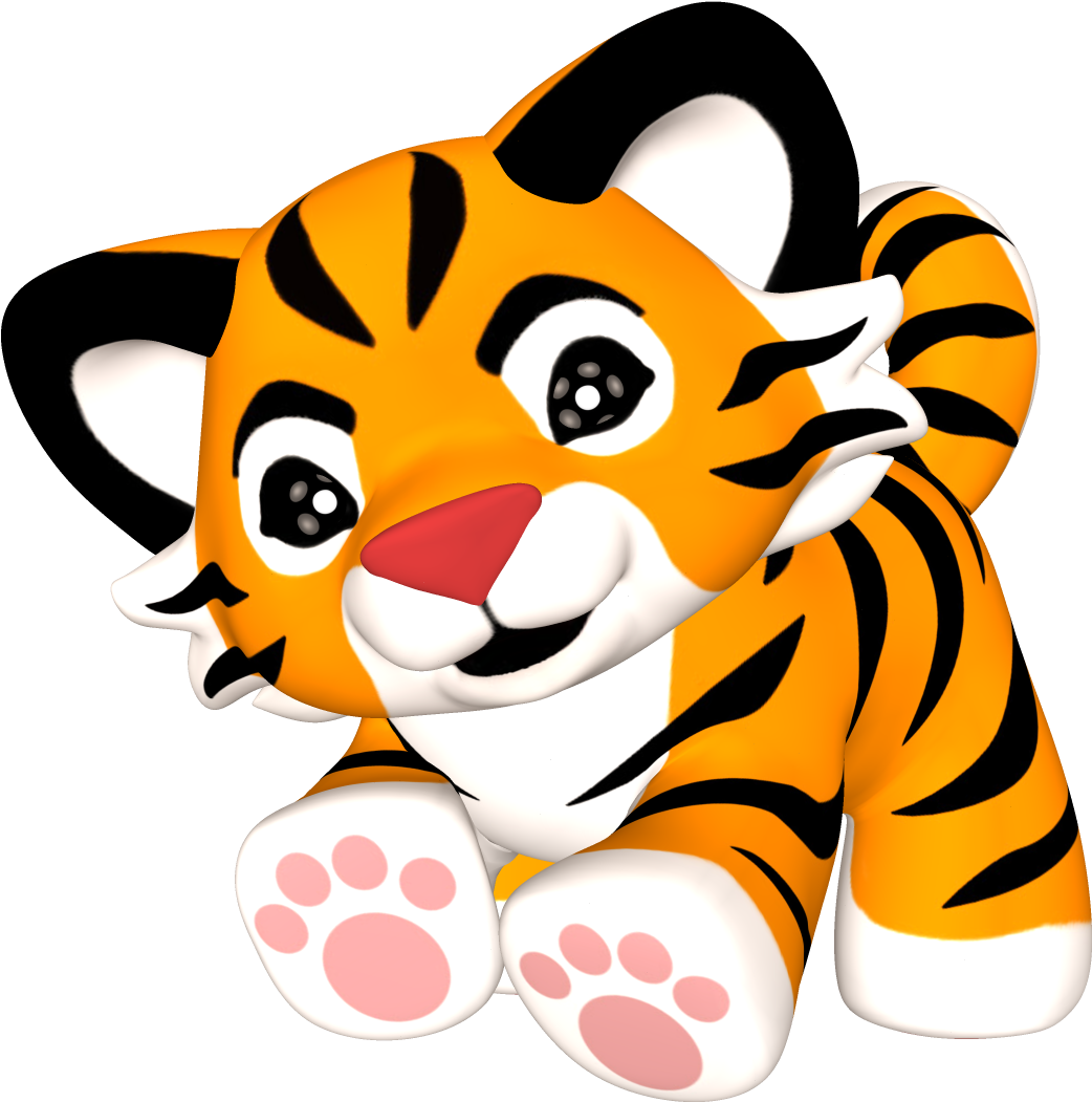 Best Baby Tiger Clipart - Tiger Cubs Clip Art (1127x1122), Png Download