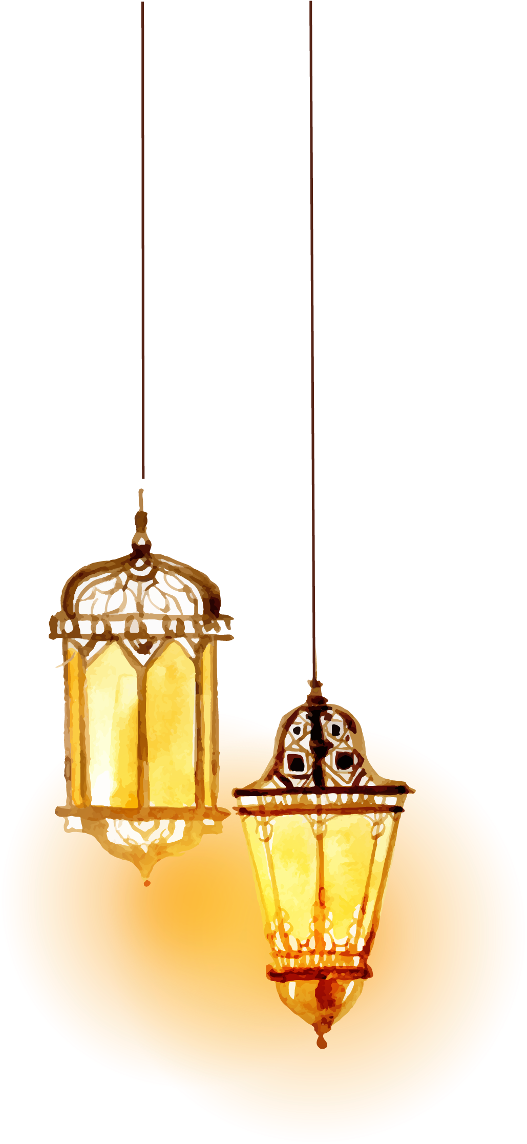 Download Hd Lighting Islam Beautiful Watercolor Vector Transprent Islamic Lamp Png Transparent Png Image Nicepng Com