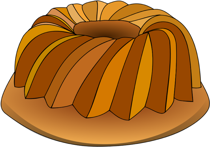 Watercolor Pie Clipart, Pies Clipart, Watercolor Clipart, - Gugelhupf Clipart (700x525), Png Download