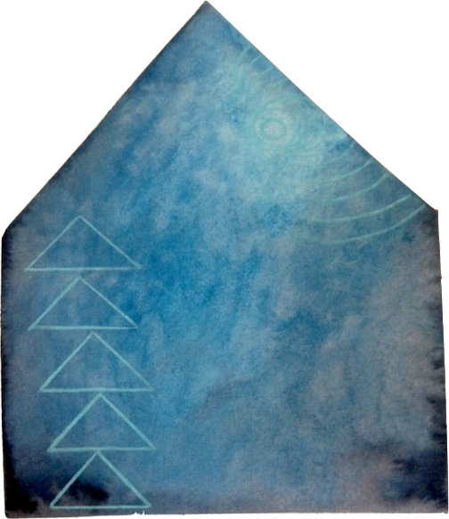 Watercolor On 140 Lb Cold Press Paper - Triangle (504x583), Png Download