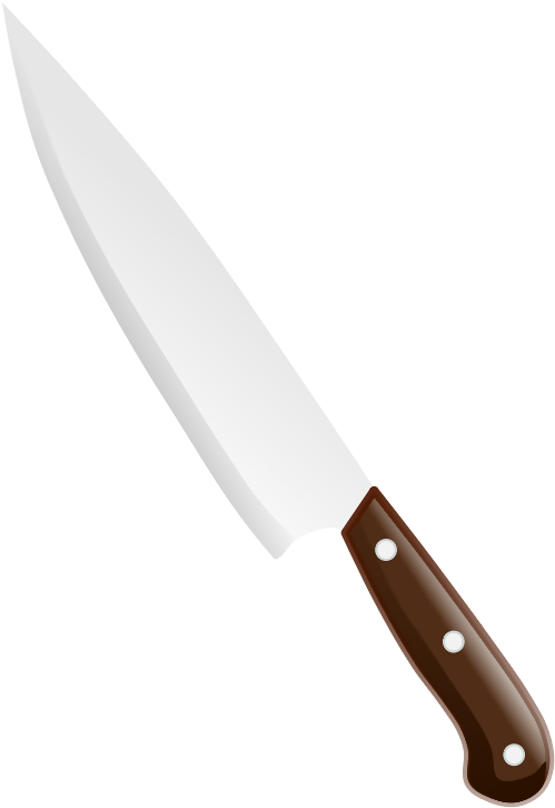 Kitchen Knife Clip Art (566x800), Png Download