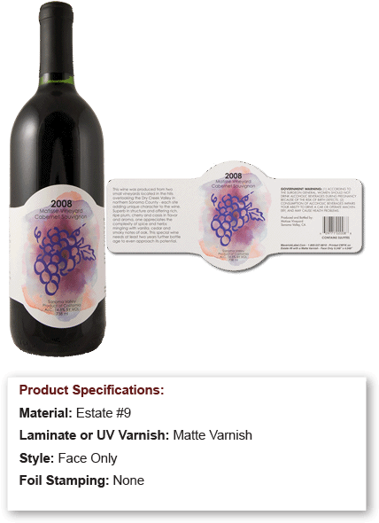 Purple Watercolor Grapes On White Custom Shape Wine - Wine (436x594), Png Download