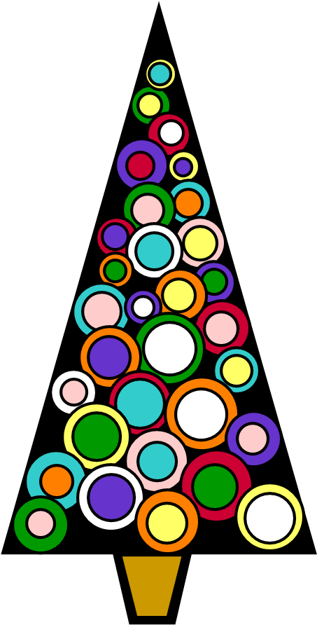 Christmas Tree Clipart Holiday Tree - Christmas Scene Free Clip Art (1072x1072), Png Download