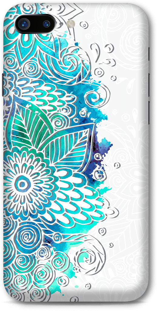 Blue Watercolor Flowers White Background - Posterazzi Be Still Poster Print By Kimberly Allen (600x1050), Png Download