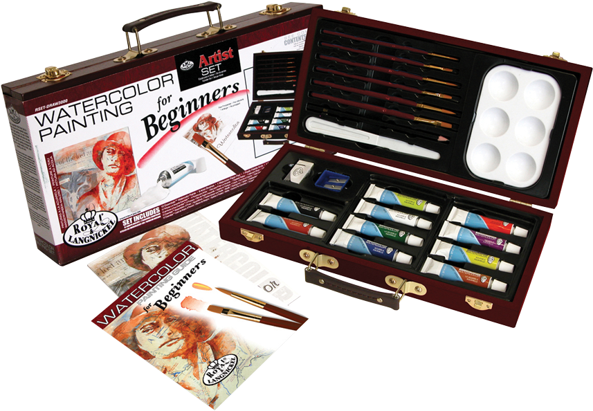 Royal & Langnickel Watercolor Painting For Beginners - Artist Set For Beginners, Watercolour Painting (900x629), Png Download