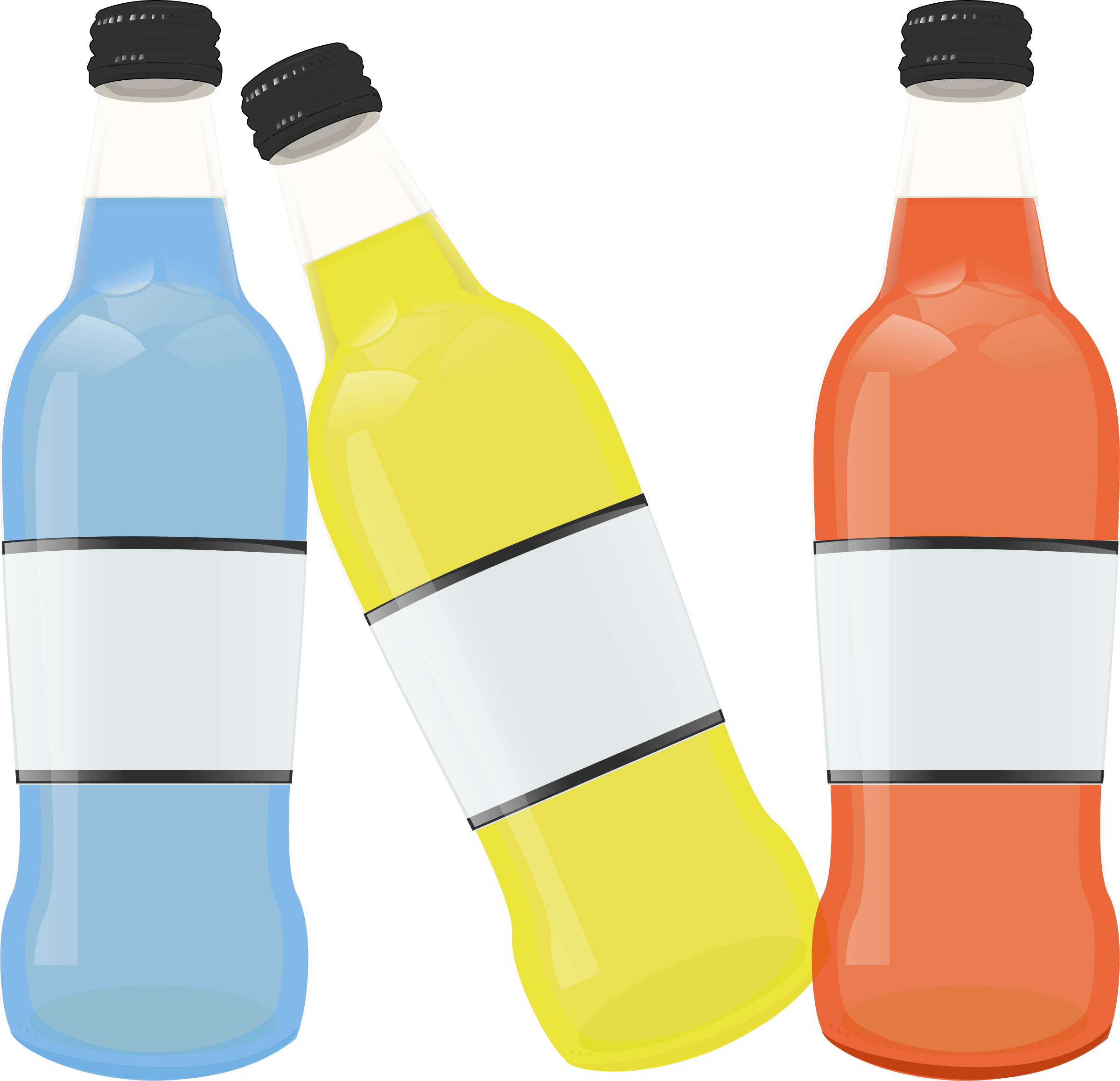 This Free Icons Png Design Of Colored Bottles (2400x2316), Png Download