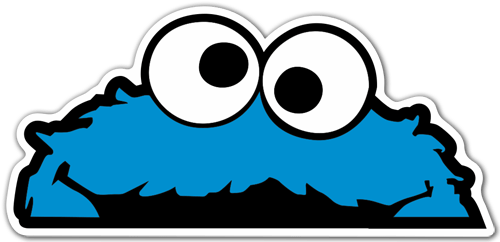 Clipart Mouth Cookie Monster - Cookie Monster Png (500x242), Png Download
