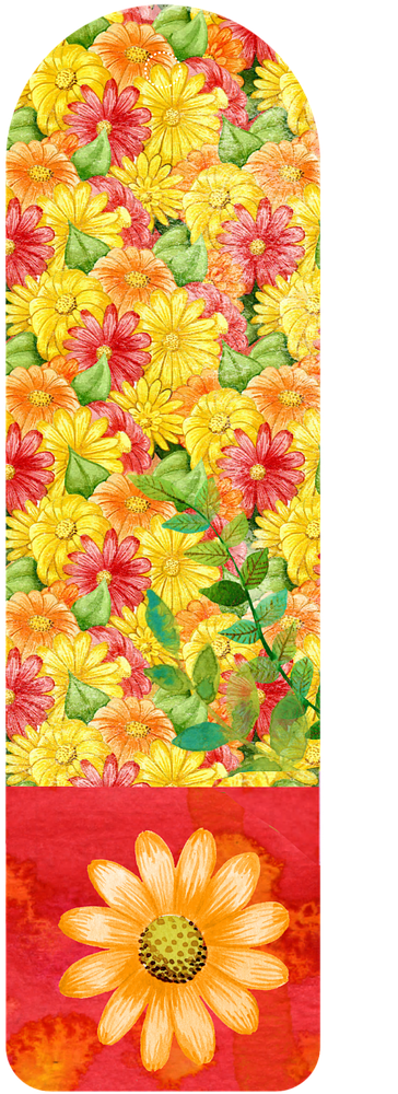 Bookmark Flower Daisy - Stock.xchng (603x1280), Png Download