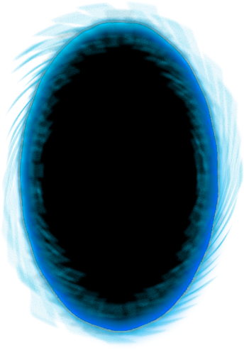 Blue Portal - Art (400x500), Png Download