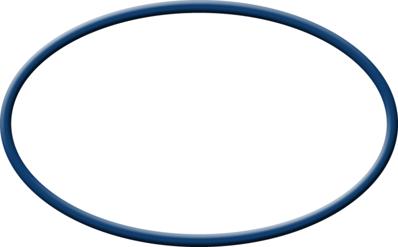Dimension Blue Border Unitedgear - Blue Oval Transparent (800x497), Png Download