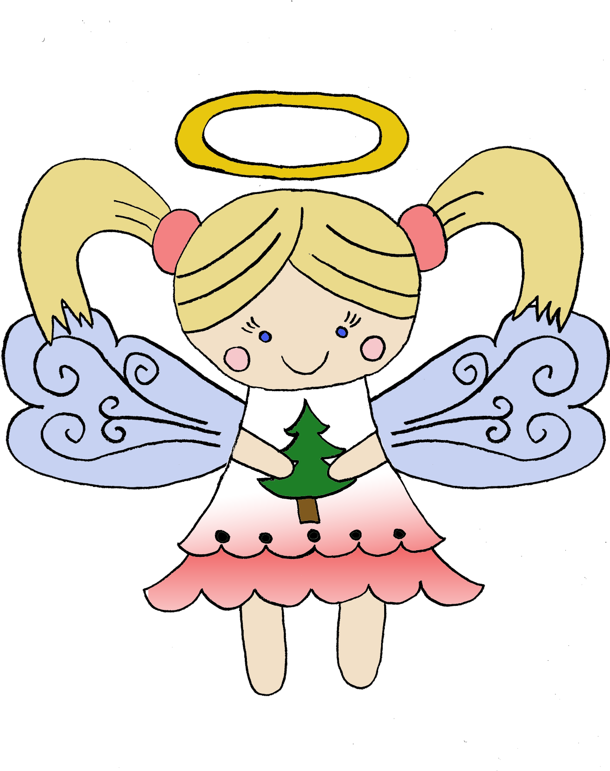 Clip Angel Png Hd Mart - Christmas Angel Hd (1200x1500), Png Download