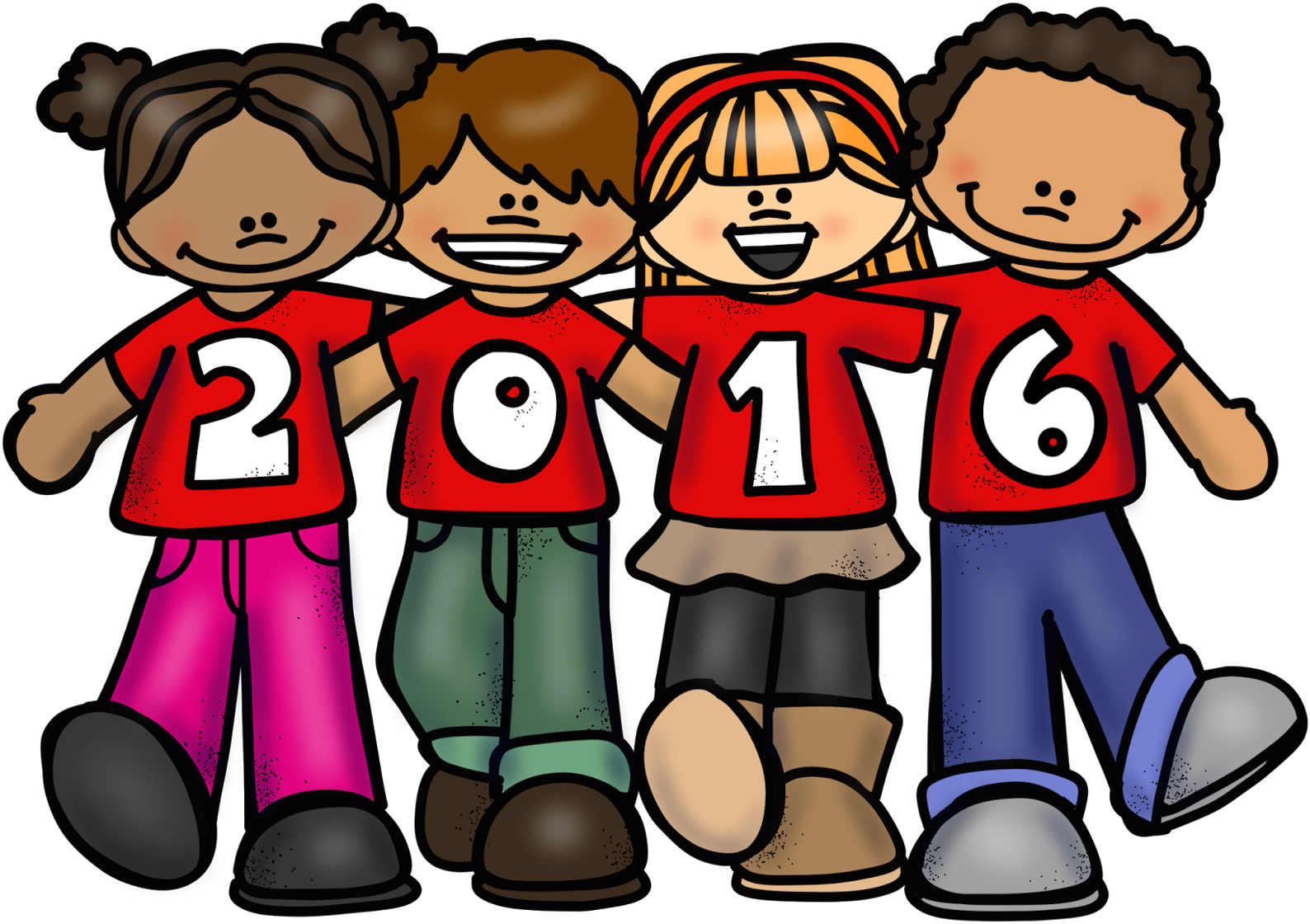 Happy New Year Clipart Child - Educlips Kids (1600x1146), Png Download
