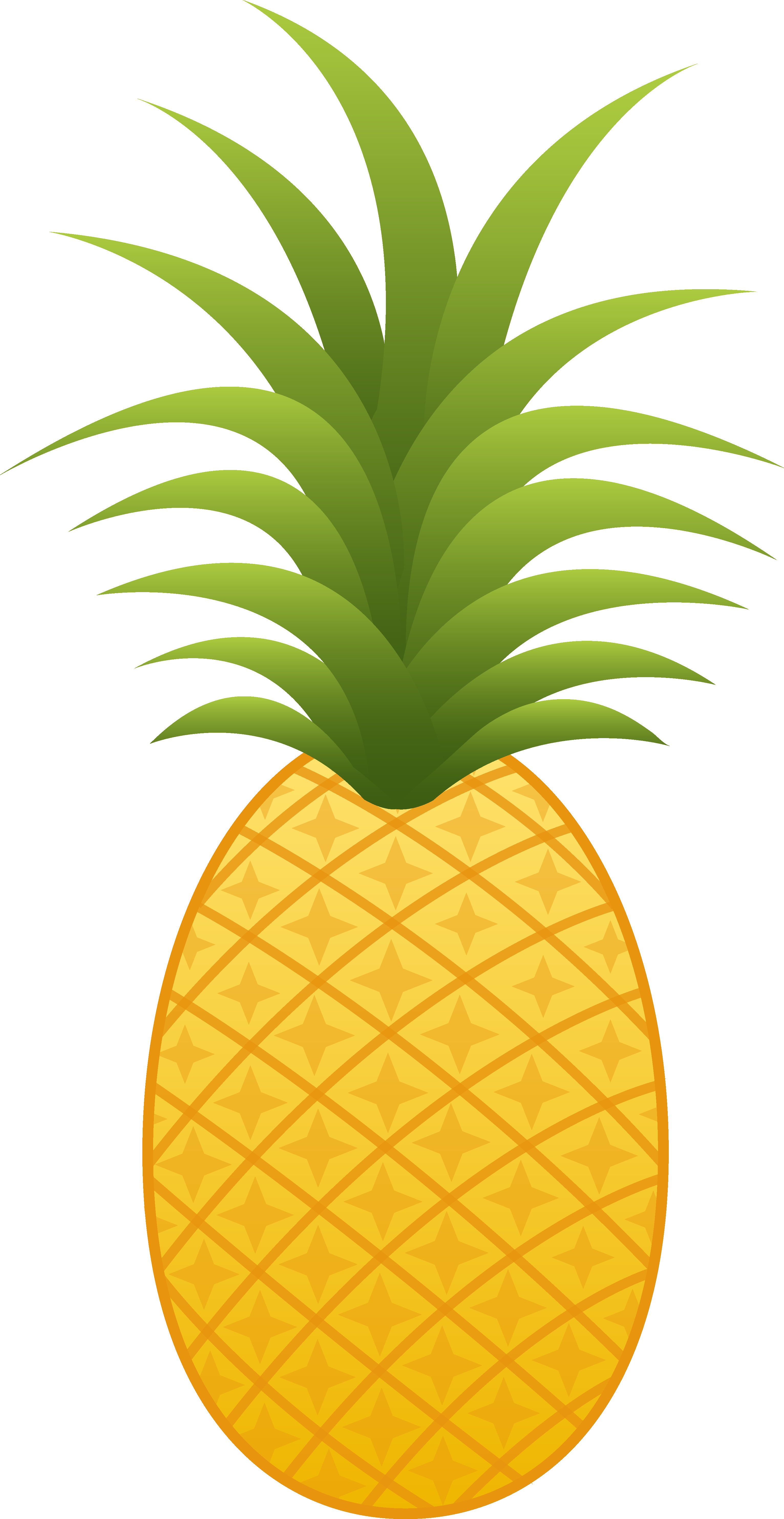 Clip Freeuse Fruit Clipart Watercolor - Pineapple Clipart Png (1834x3552), Png Download