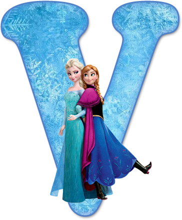 Alfabeto De Ana, Elsa Y Olaf De Frozen - Abecedario De Frozen (364x440), Png Download