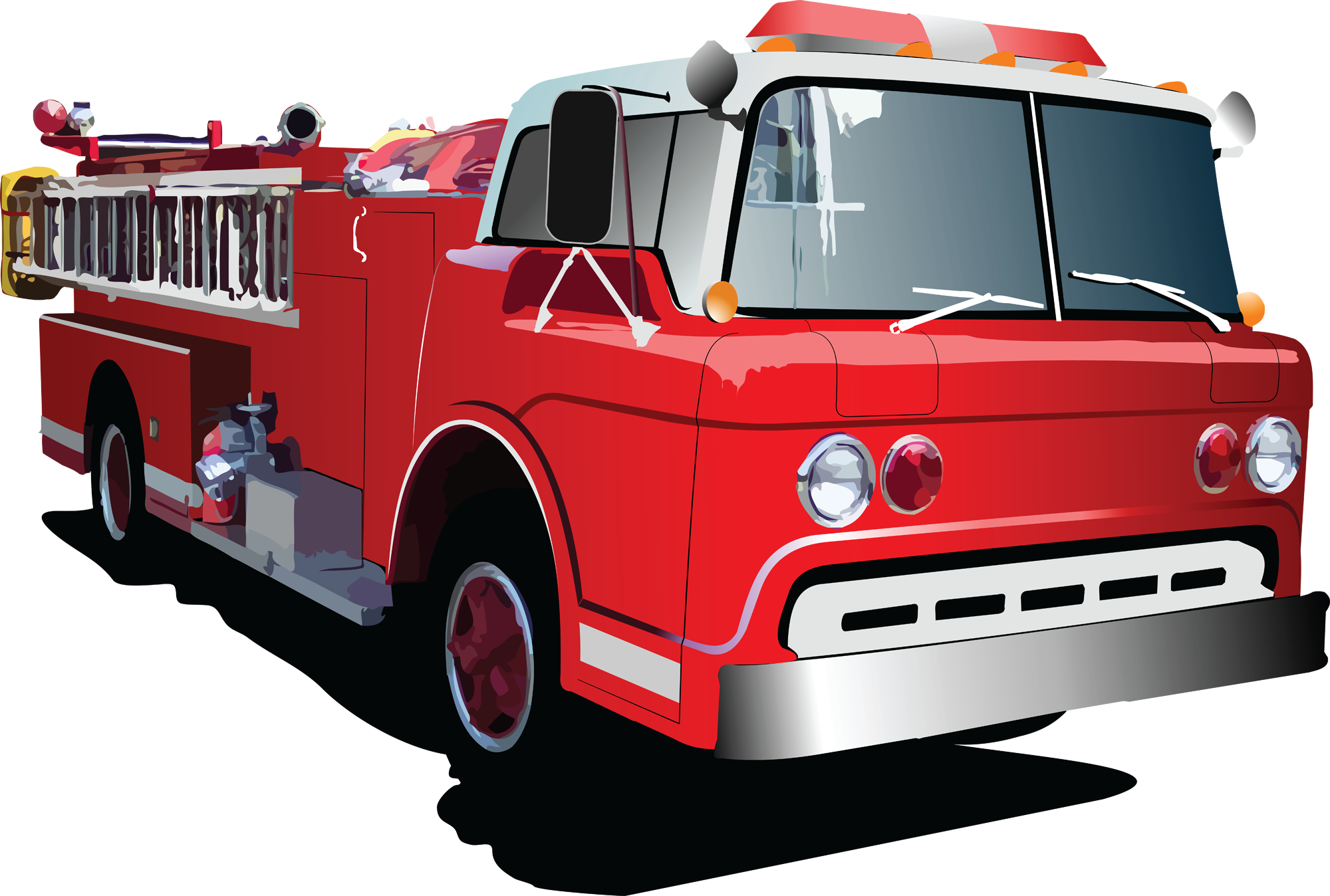 Clipart Free Truck Png Letters Format Hostted Cliparting - Fire Truck Clipart Png (2000x1348), Png Download