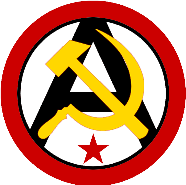 Anarchist Communist Logo - Anarcho Communist Symbol Png (628x597), Png Download