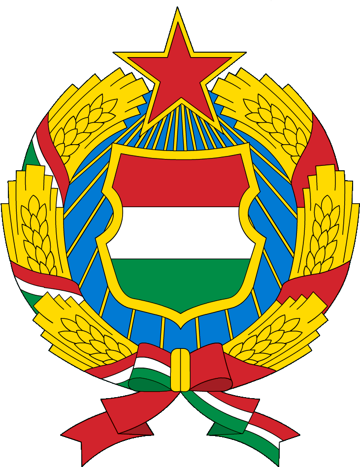 Hungary Communist Seal 2nd 1957 - Hungarian People's Republic Flag (746x957), Png Download