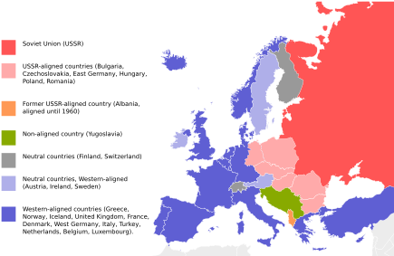 Political Situation In Europe During The Cold War - Eastern Bloc Cold War (450x282), Png Download