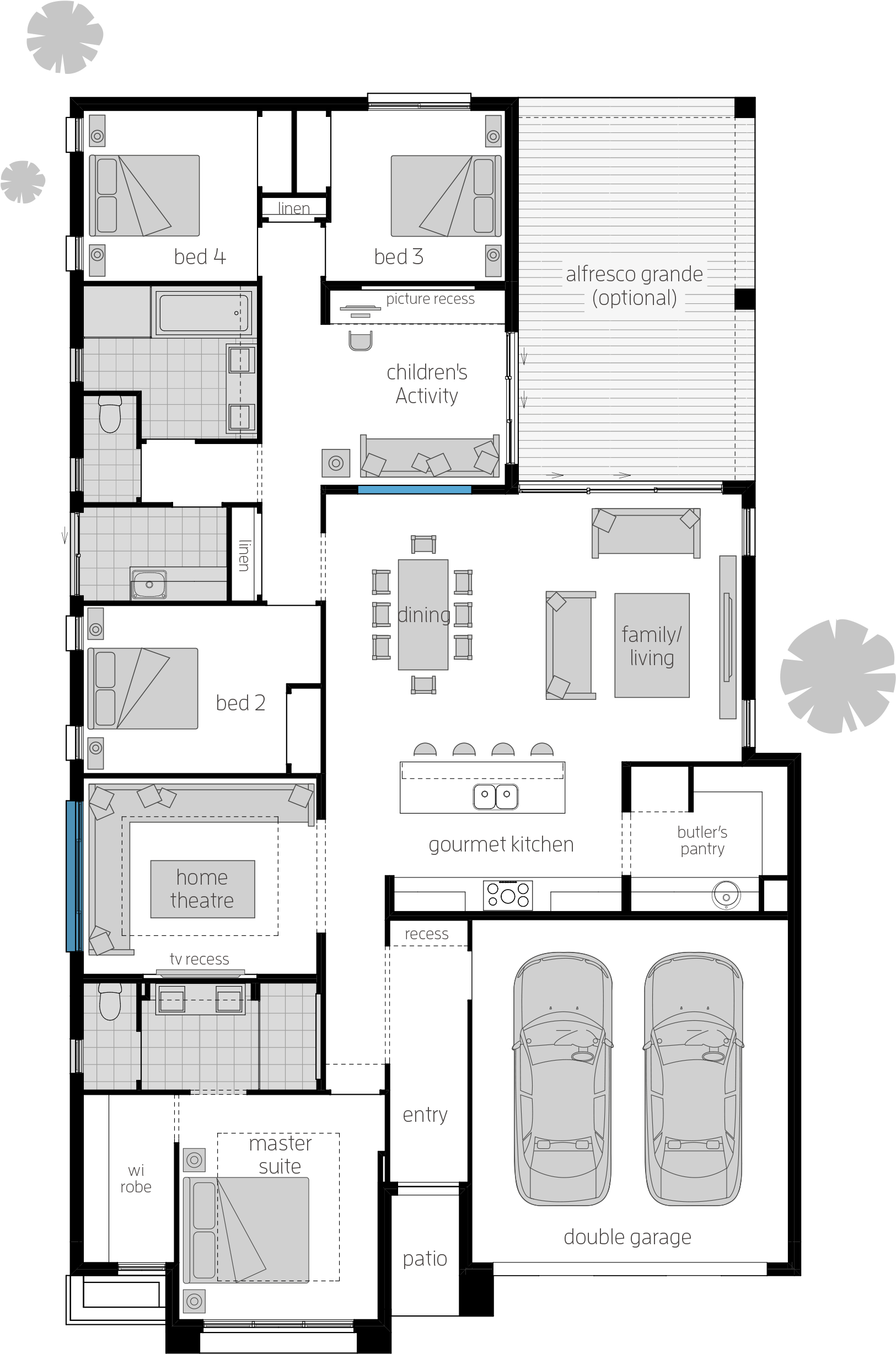 Banner Free Aura Mcdonald Jones Homes View Images - Floor Plan (1900x2546), Png Download