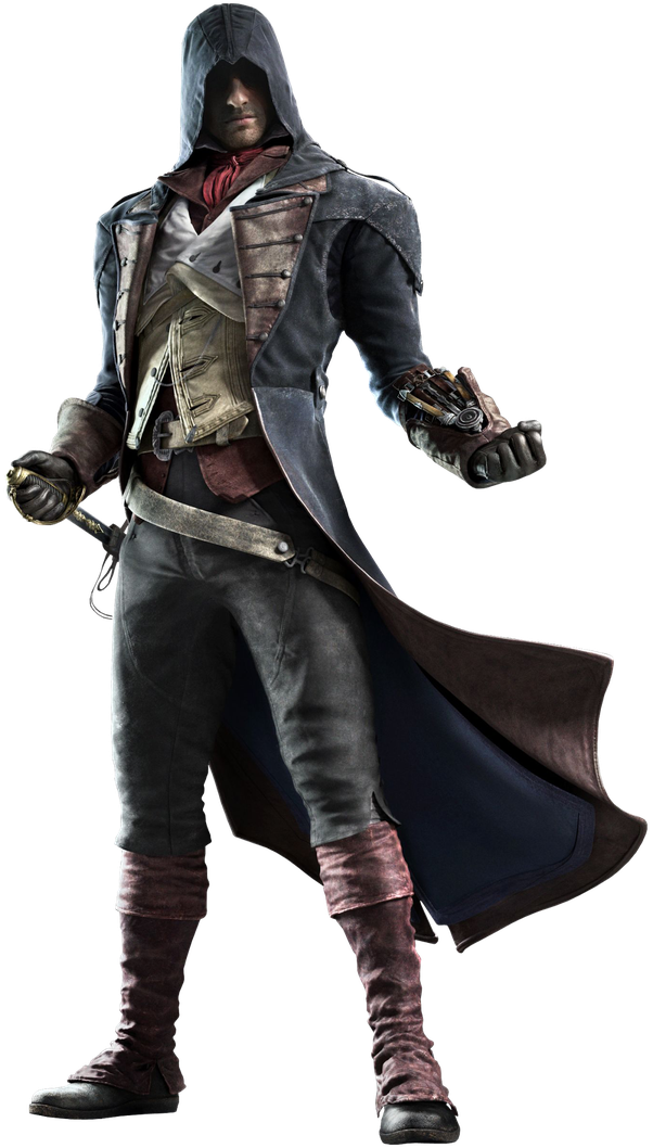 Robes Drawing Assassin - Arno Assassins Creed (602x1058), Png Download