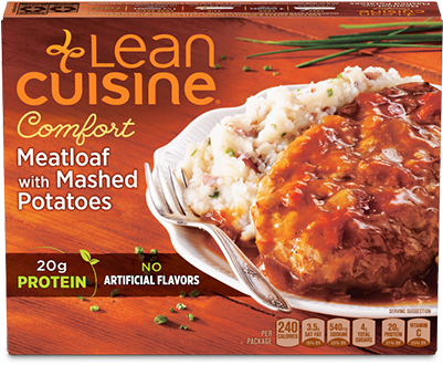 1 - Lean Cuisine Meatloaf And Potatoes (400x400), Png Download