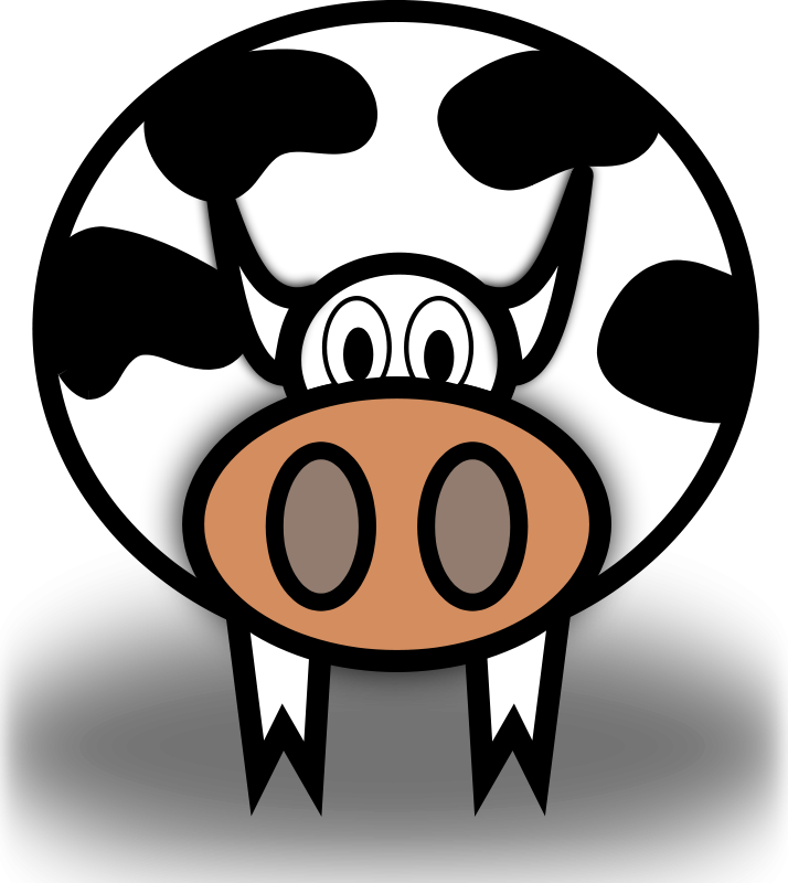 Cow Silhouette Clip Art Download - Cow Clip Art (714x800), Png Download