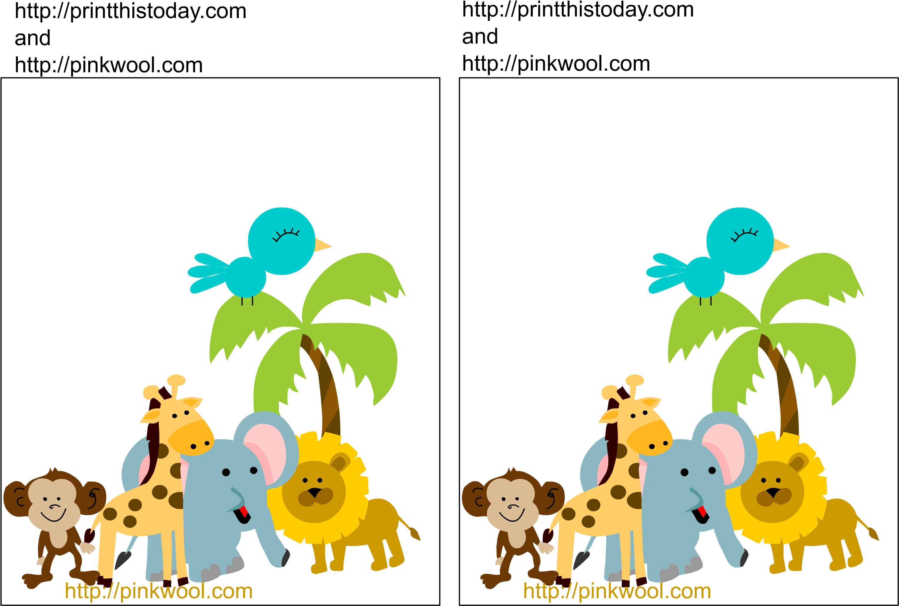 Clip Black And White Blank Baby Shower Clip Art Free - Safari Baby Shower Png (792x576), Png Download