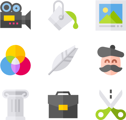 Vector Freeuse Gallery Icon Packs - Drawing (600x564), Png Download