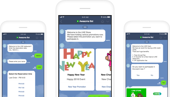 Bot Designer - Line Chatbot (551x315), Png Download