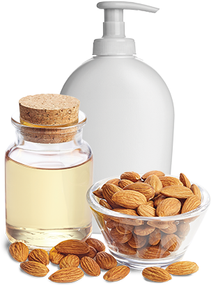 Sweet Almond Oil Used In Cosmetic Lotion - Sweet Almond Oil Png (305x420), Png Download