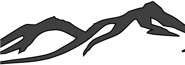 Mountain Outline Cliparts - White Mountain Outline Png (640x480), Png Download