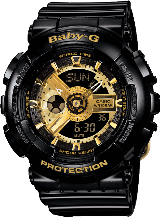 Scene1 - Gshock Baby G Black Gold (700x700), Png Download