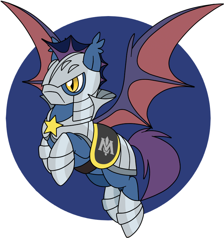 Perfectpinkwater, Bat Pony, Guard, Meta Knight, Ponified, - Cartoon (800x800), Png Download