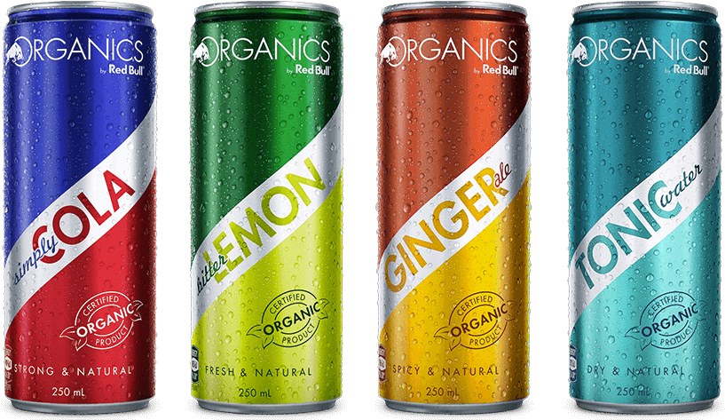 Organic Cans - Caffeinated Drink (894x473), Png Download